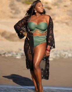 Beach-Kimono Mambo long black