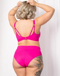 Bikini-High-Panty Monaco/Palma pink