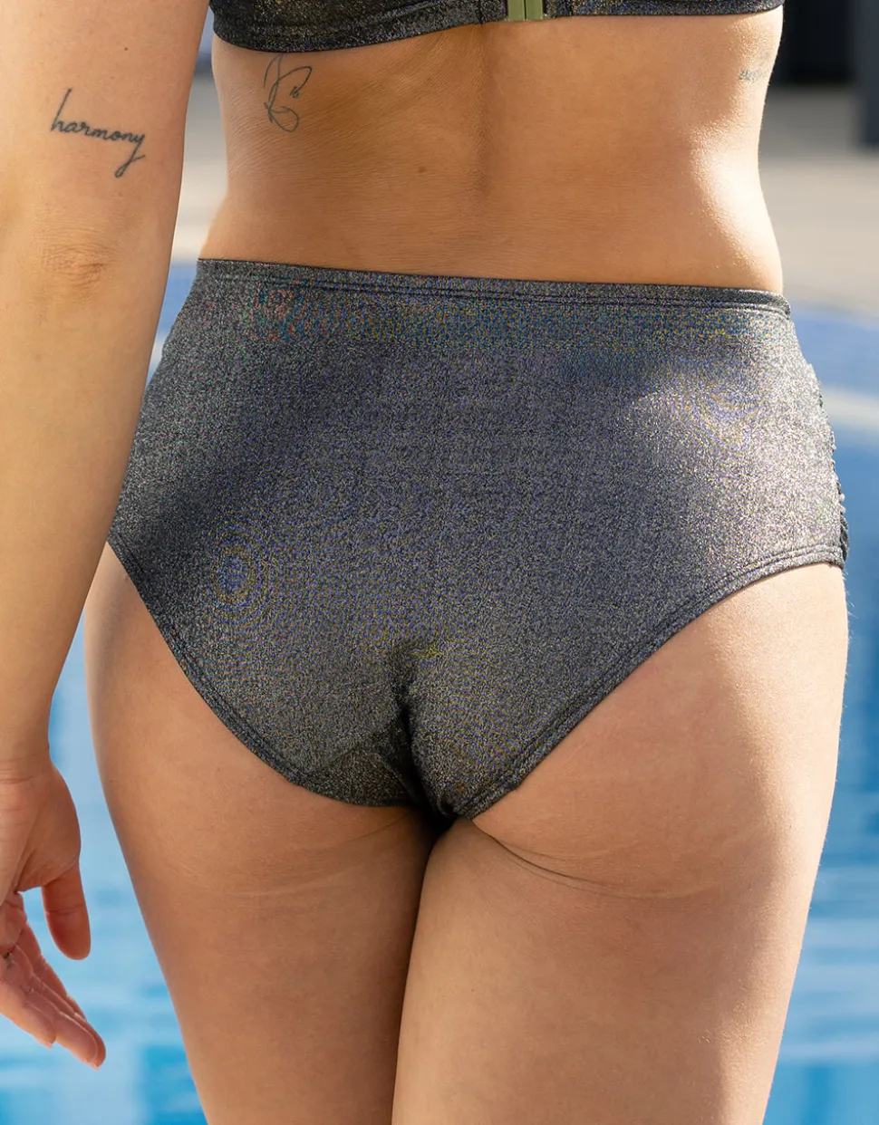 Bikini-High-Panty Valencia Glam silver