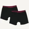 Boxershorts-Set black/bordeaux