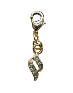 Bra Charm Crystal Swirl