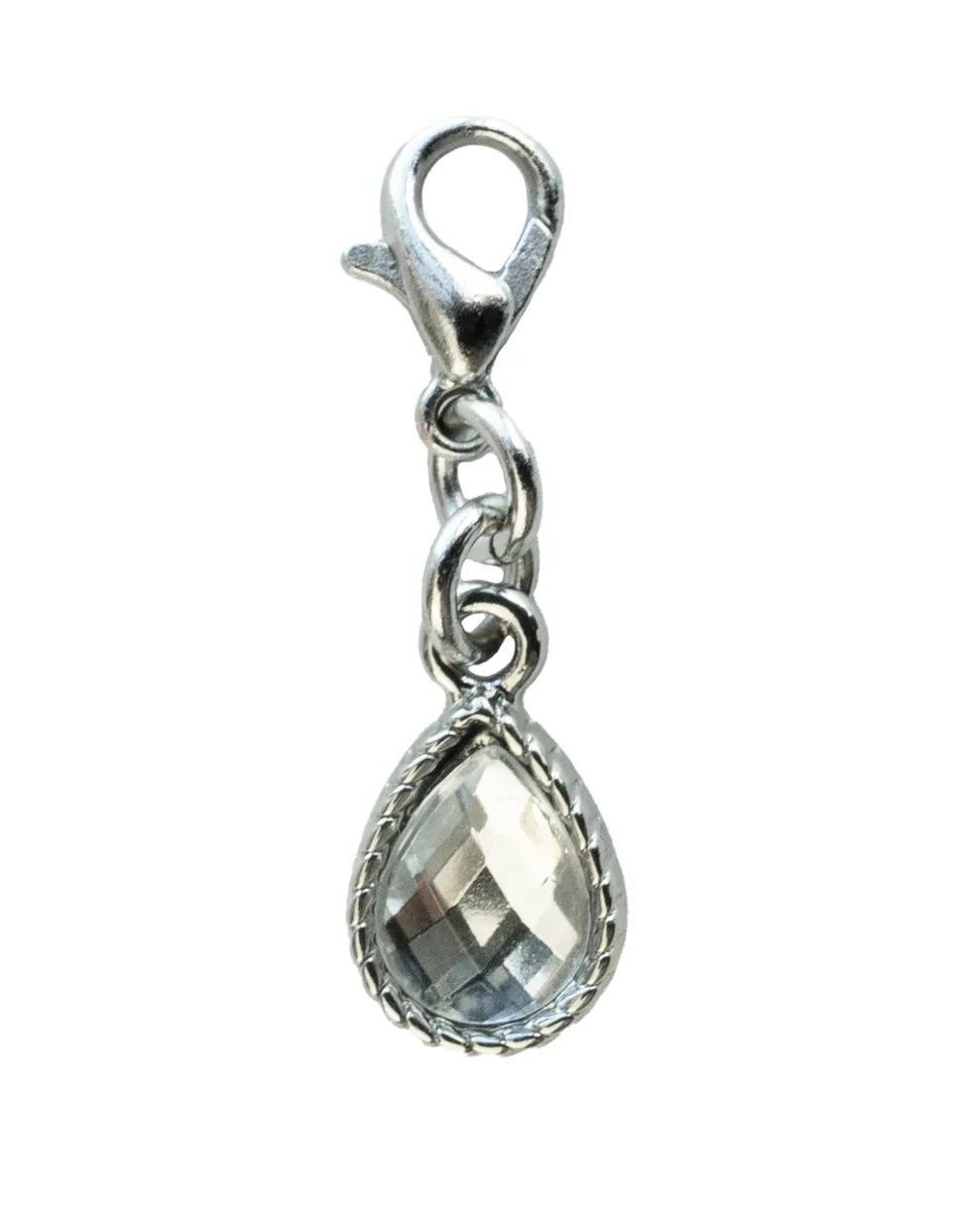 Bra Charm Jewel crystal silver