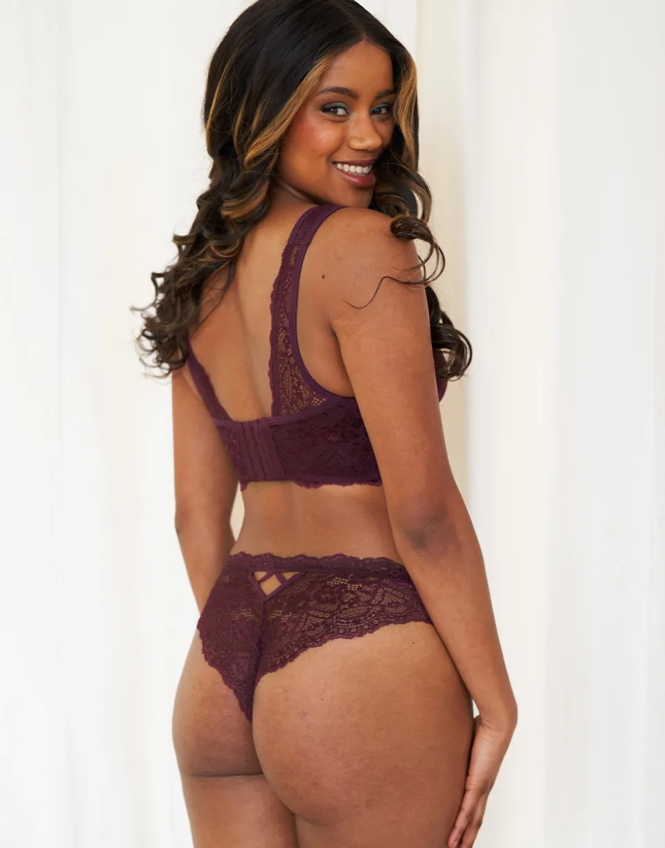 Bralette Eliana maroon