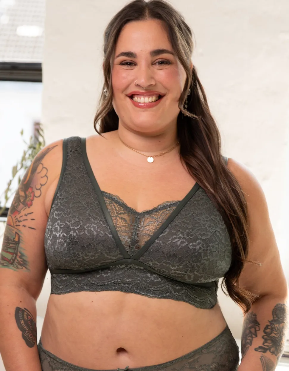 Bralette Eliana olive