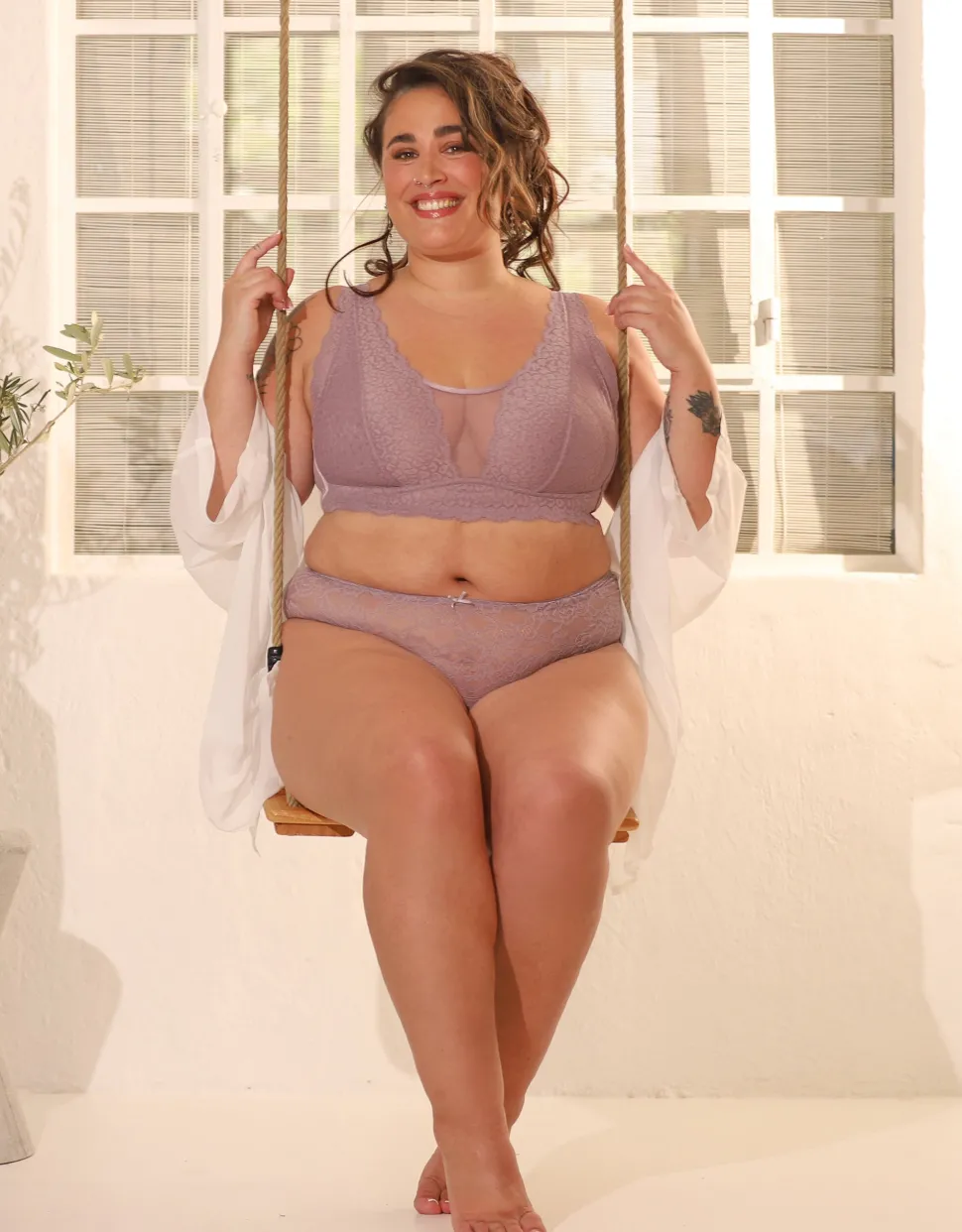 Bralette Elva violetgrey