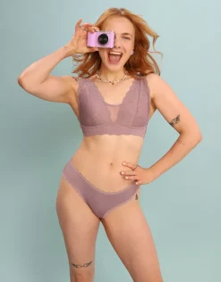 Bralette Elva violetgrey
