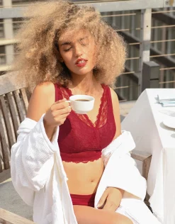 Bralette Emilia bordeaux