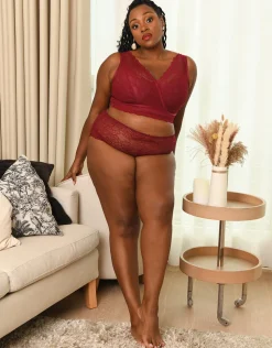 Bralette Emilia bordeaux