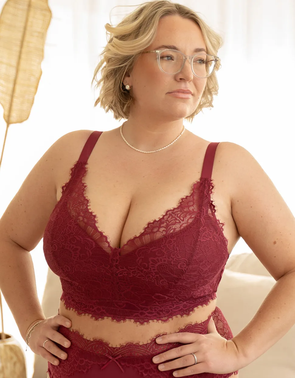 Bralette Sensla bordeaux