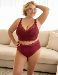Bralette Sensla bordeaux