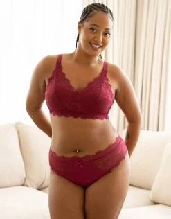 Bralette Sensla bordeaux