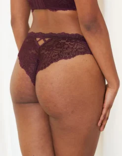 Brazilian-Slip Eliana maroon