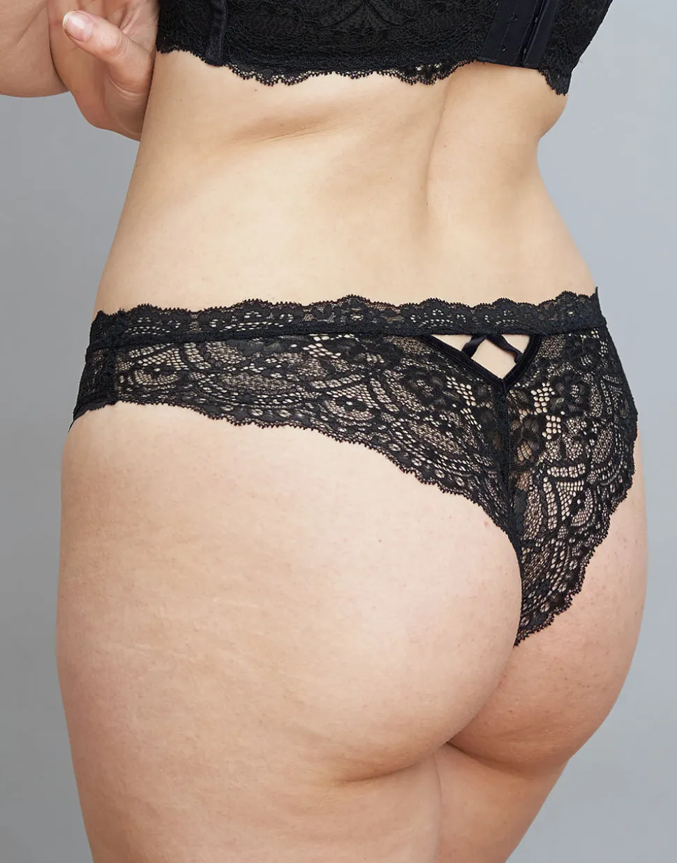 Brazilian-Slip Eliana Velvet black