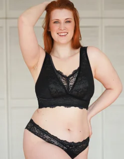Brazilian-Slip Eliana Velvet black