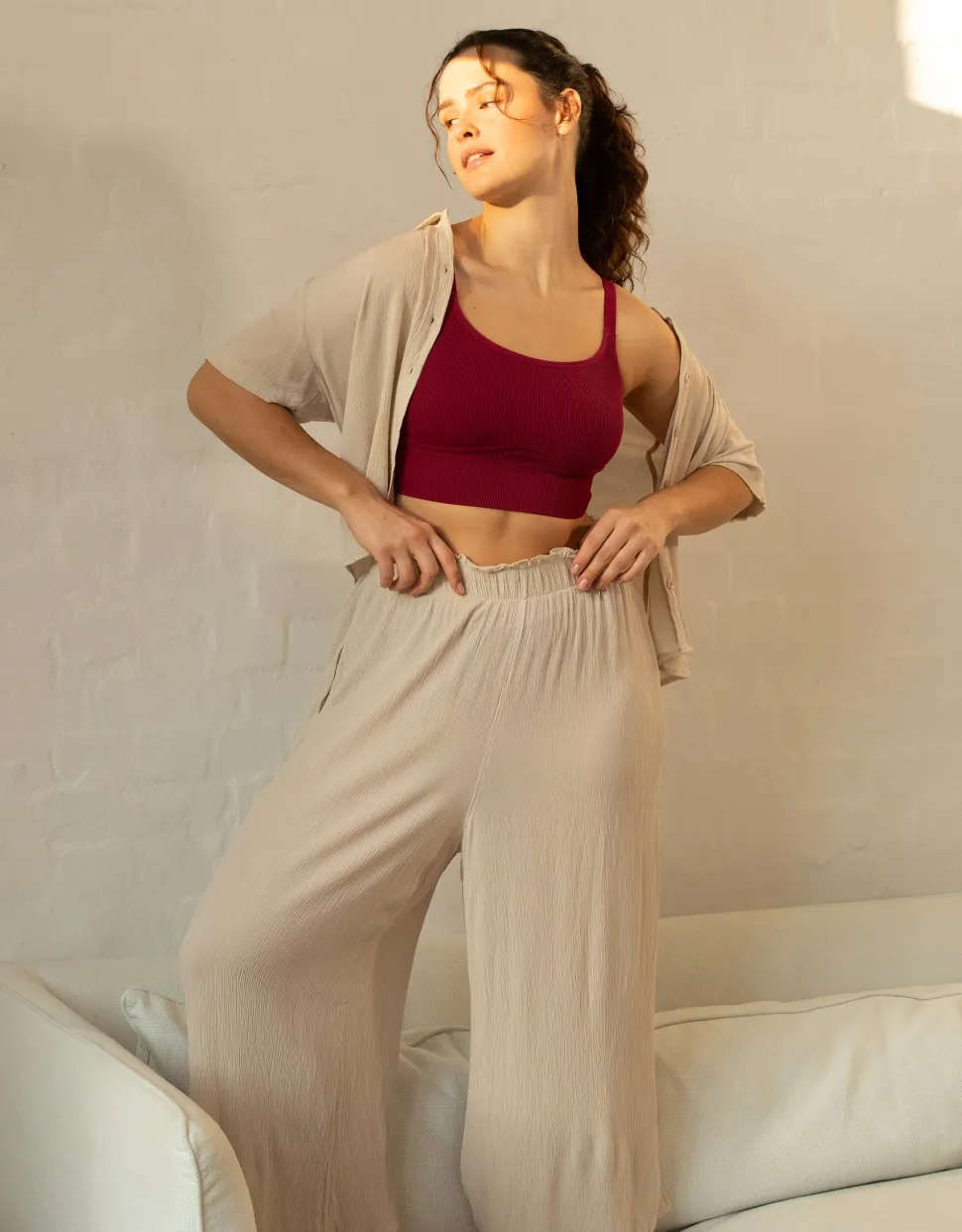 Bustier Freeda bordeaux