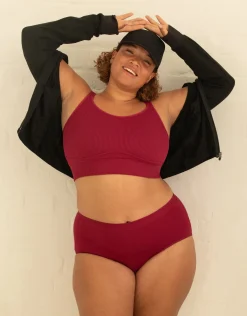 Bustier Freeda bordeaux