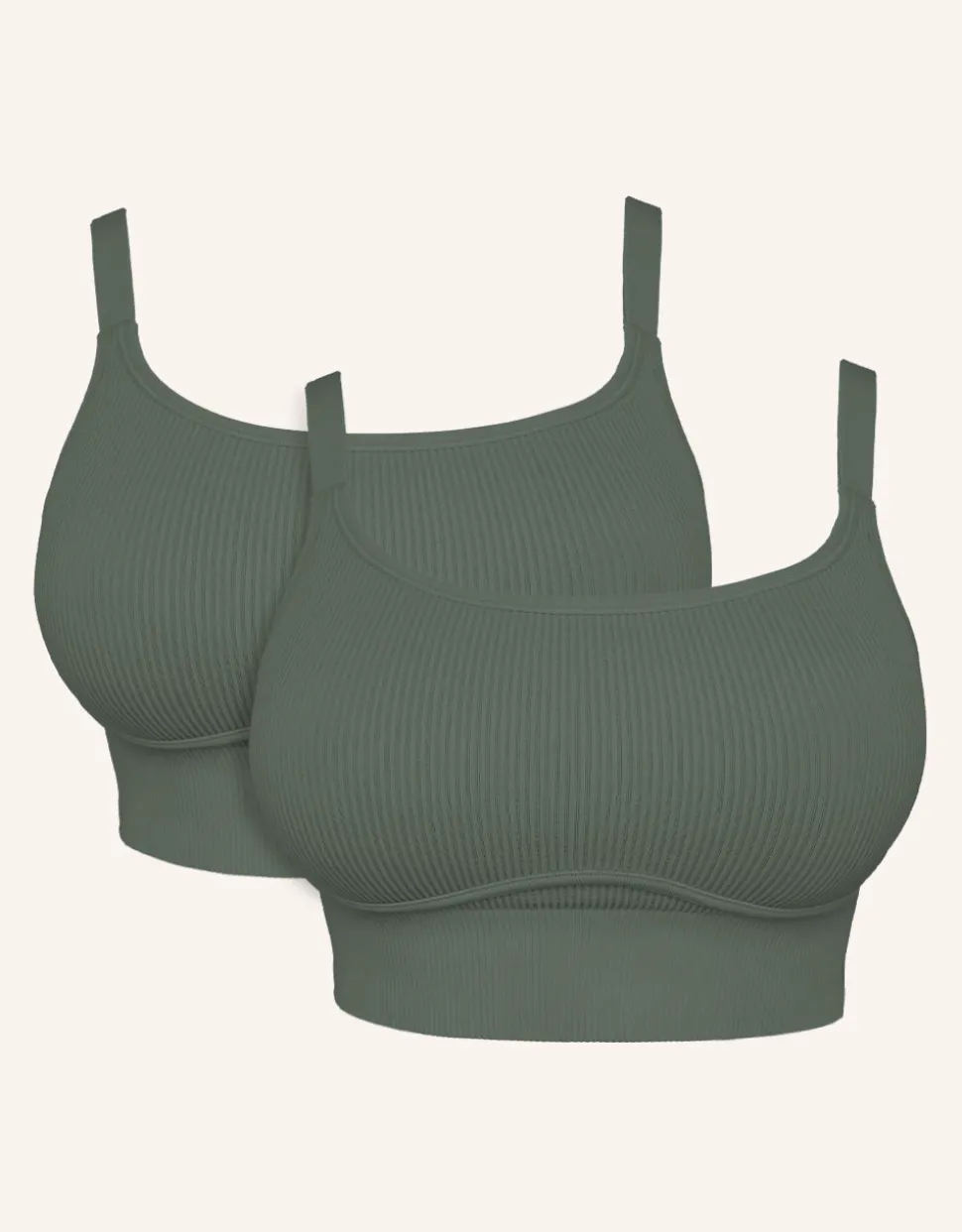 Bustier-Set 2x Freeda olive