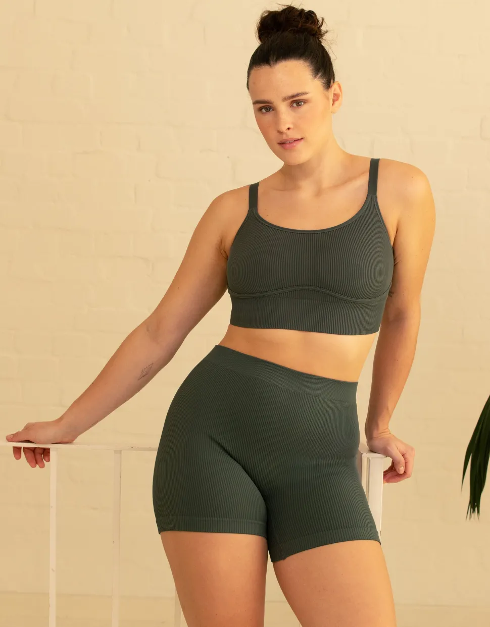 Bustier-Set 2x Freeda olive
