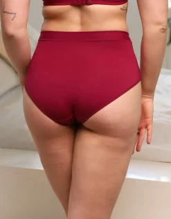 High-Panty Cozy Basic bordeaux