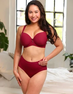 High-Panty Cozy Basic bordeaux