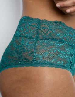 High-Panty Eliana Satin emerald