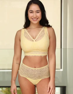 High-Panty Lace Basic butter