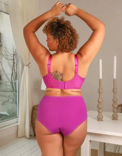 High-Panty-Set 2x Basic orchid