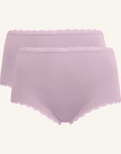 High-Panty-Set 2x Basic violetgrey