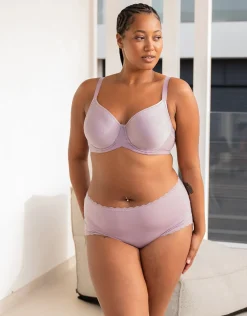High-Panty-Set 2x Basic violetgrey
