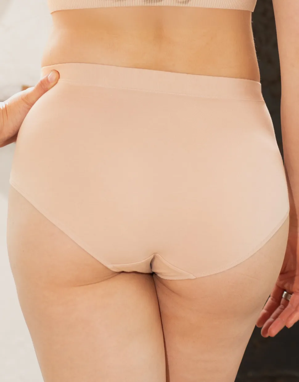 High-Panty-Set 2x Cozy Basic almond