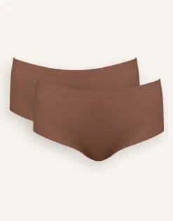 High-Panty-Set 2x Invisible Basic mousse