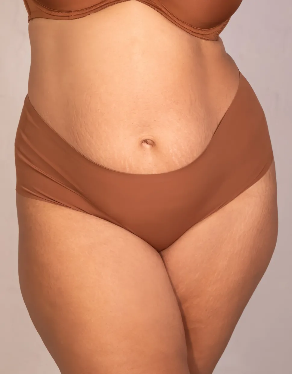 High-Panty-Set 2x Invisible Basic mousse