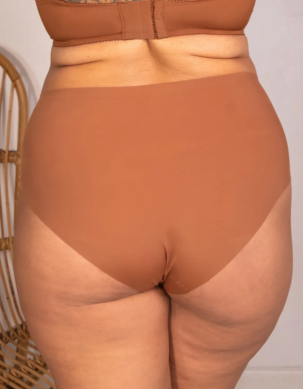 High-Panty-Set 2x Invisible Basic mousse