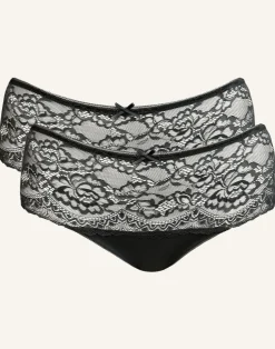 High-Panty-Set 2x Lace Basic black