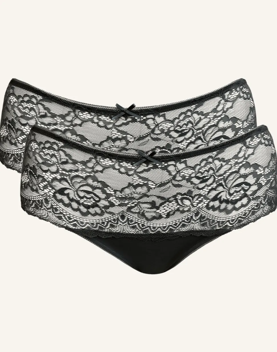 High-Panty-Set 2x Lace Basic black