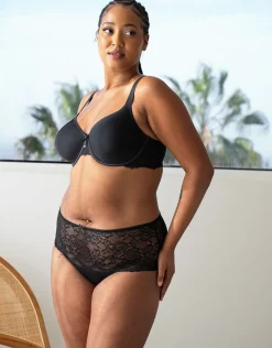 High-Panty-Set 2x Lace Basic black