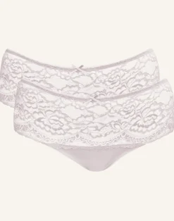 High-Panty-Set 2x Lace Basic powder