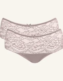 High-Panty-Set 2x Lace Basic taupe