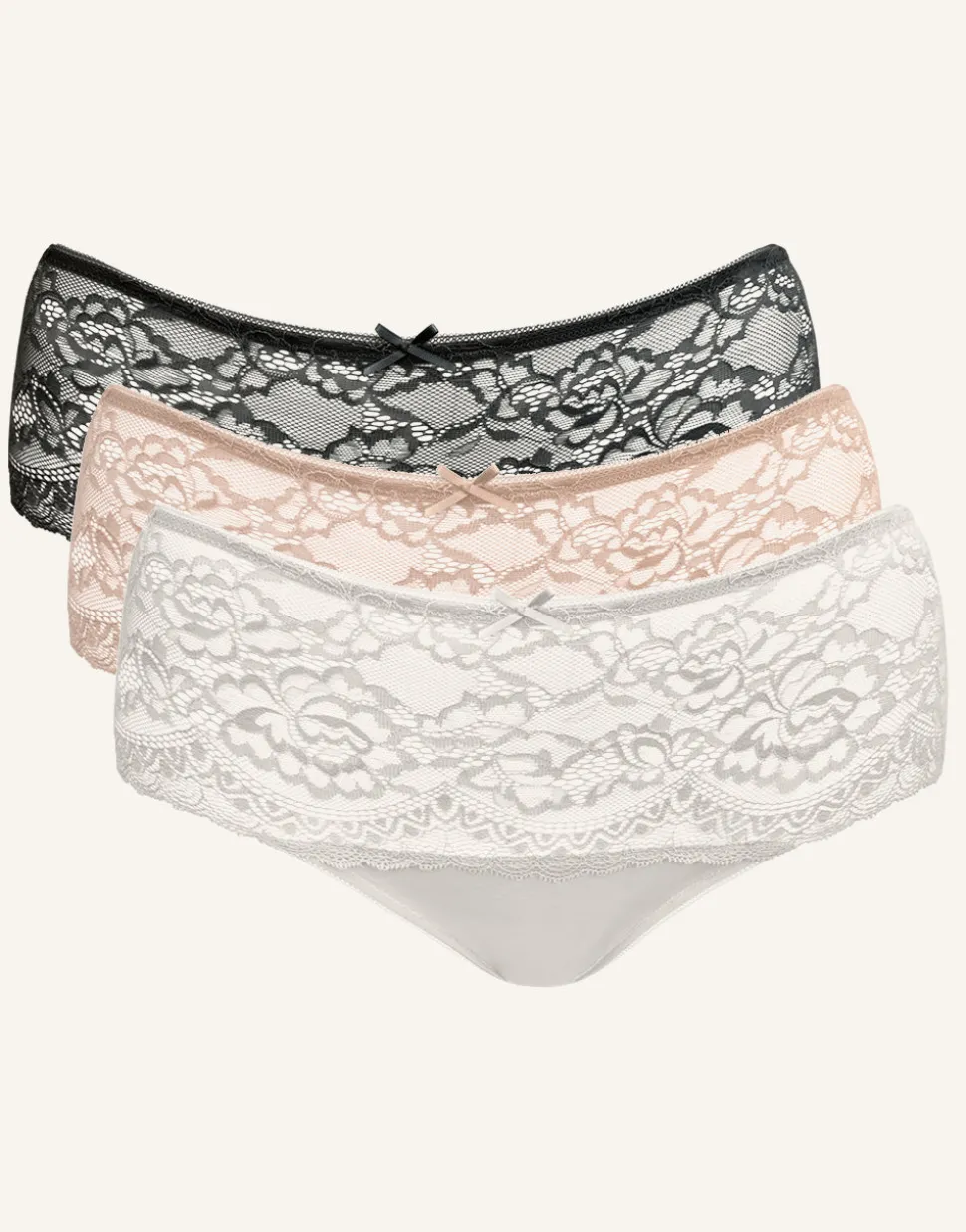 High-Panty-Set 3x Lace Basic