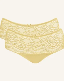 High-Panty-Set 2x Lace Basic butter