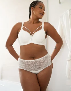 High-Panty-Set 2x Lace Basic ivory