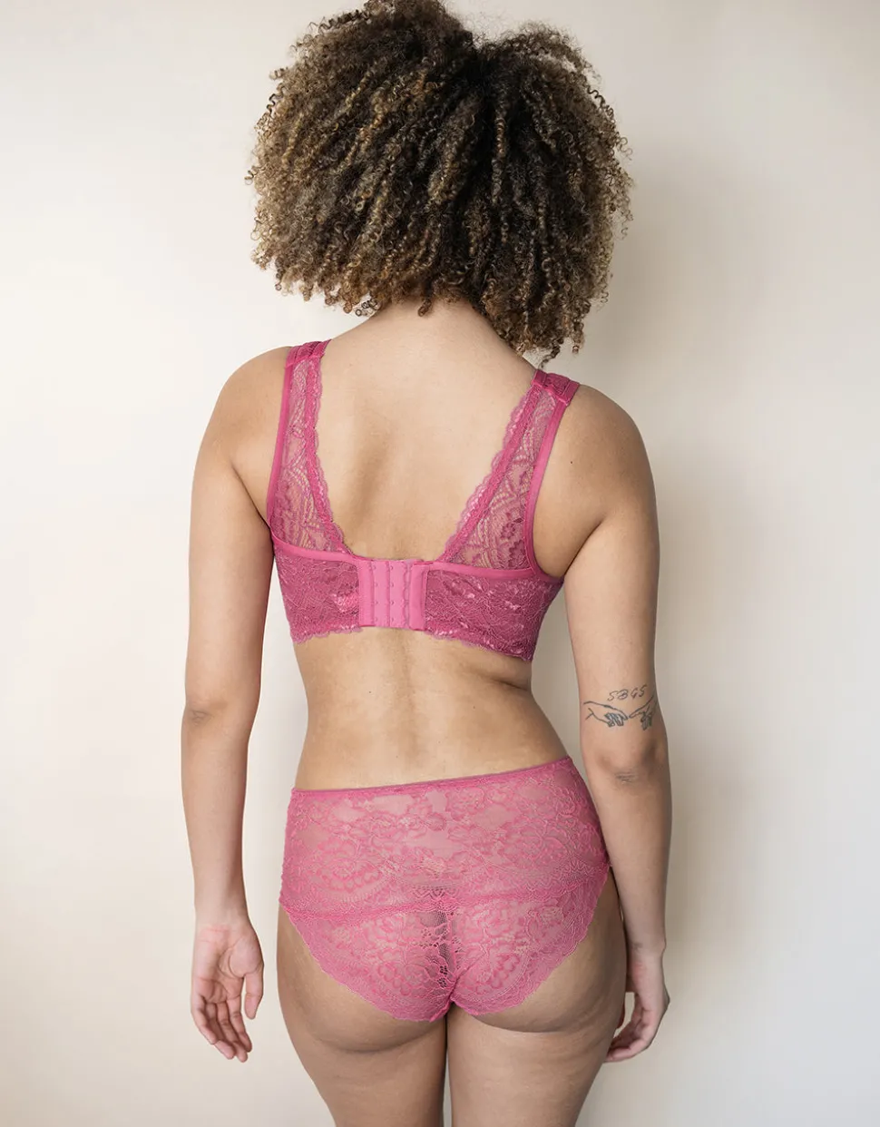 High-Panty-Set 2x Lace Basic roseberry