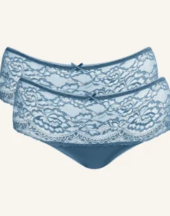 High-Panty-Set 2x Lace Basic teal