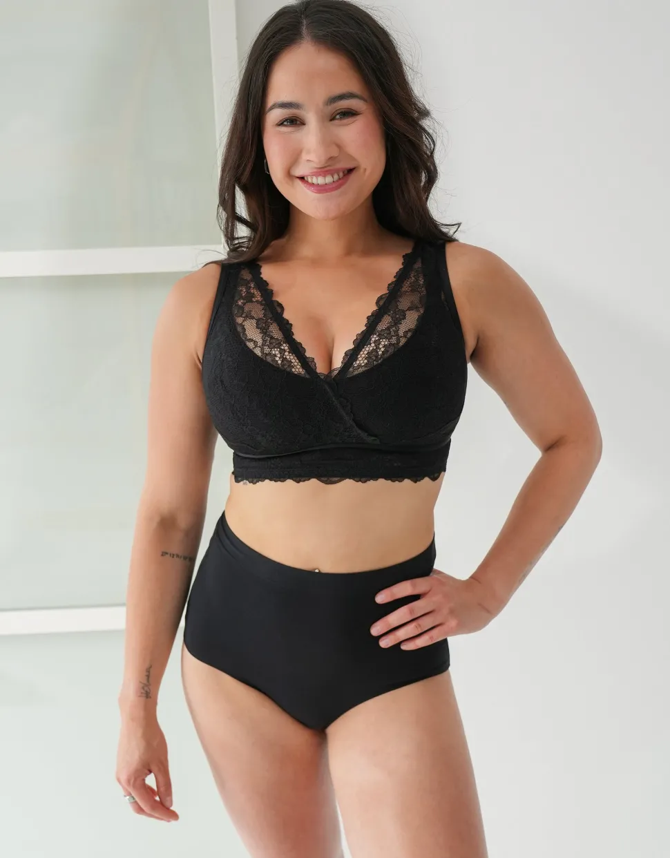 High-Waist-Panty Cozy Basic black