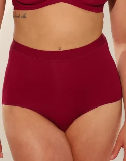 High-Waist-Panty Cozy Basic bordeaux