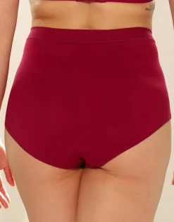 High-Waist-Panty Cozy Basic bordeaux