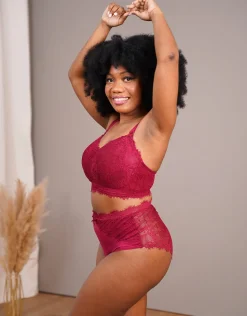 High-Waist-Panty Sensla bordeaux
