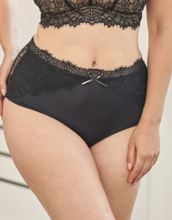 High-Waist-Panty Sophia black/beige