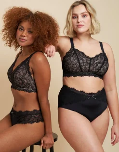 High-Waist-Panty Sophia black/beige