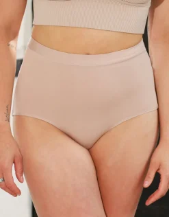 High-Waist-Panty-Set 2x Cozy Basic sand